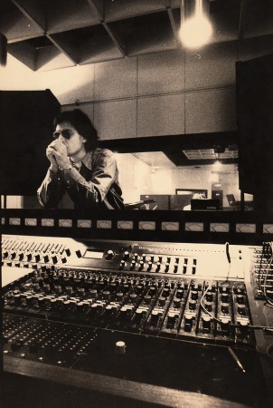 Max in studio at Bach 